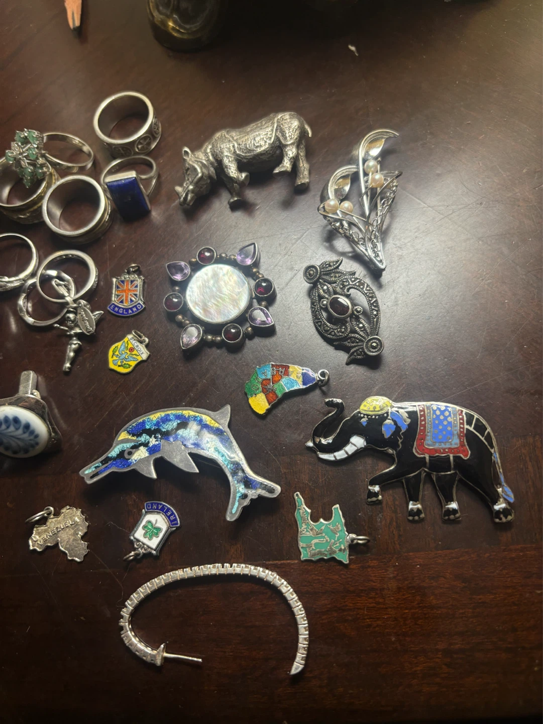 Huge Vintage Sterling Silver Jewelry Estate Lot - photo 4