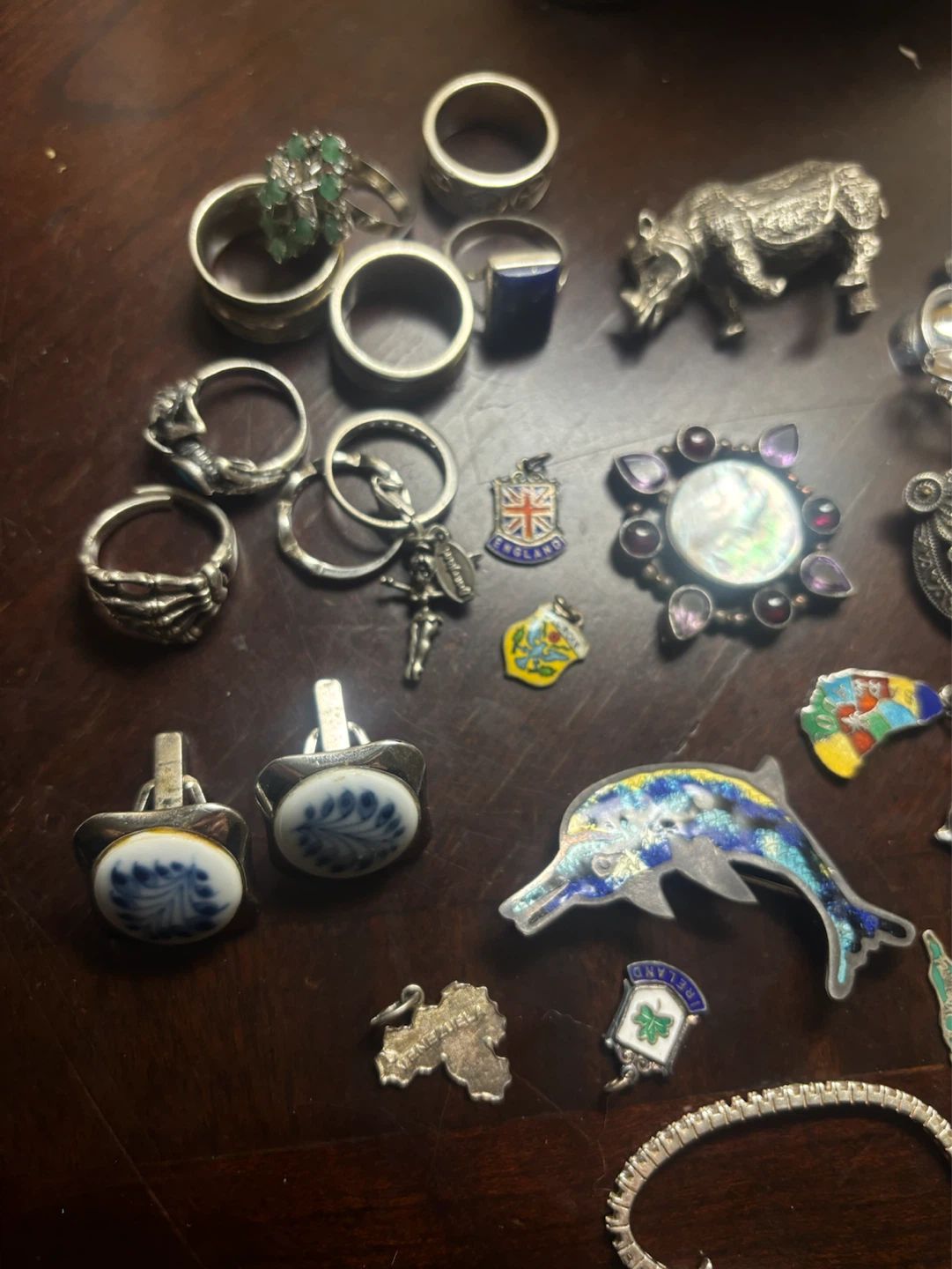 Huge Vintage Sterling Silver Jewelry Estate Lot - photo 5