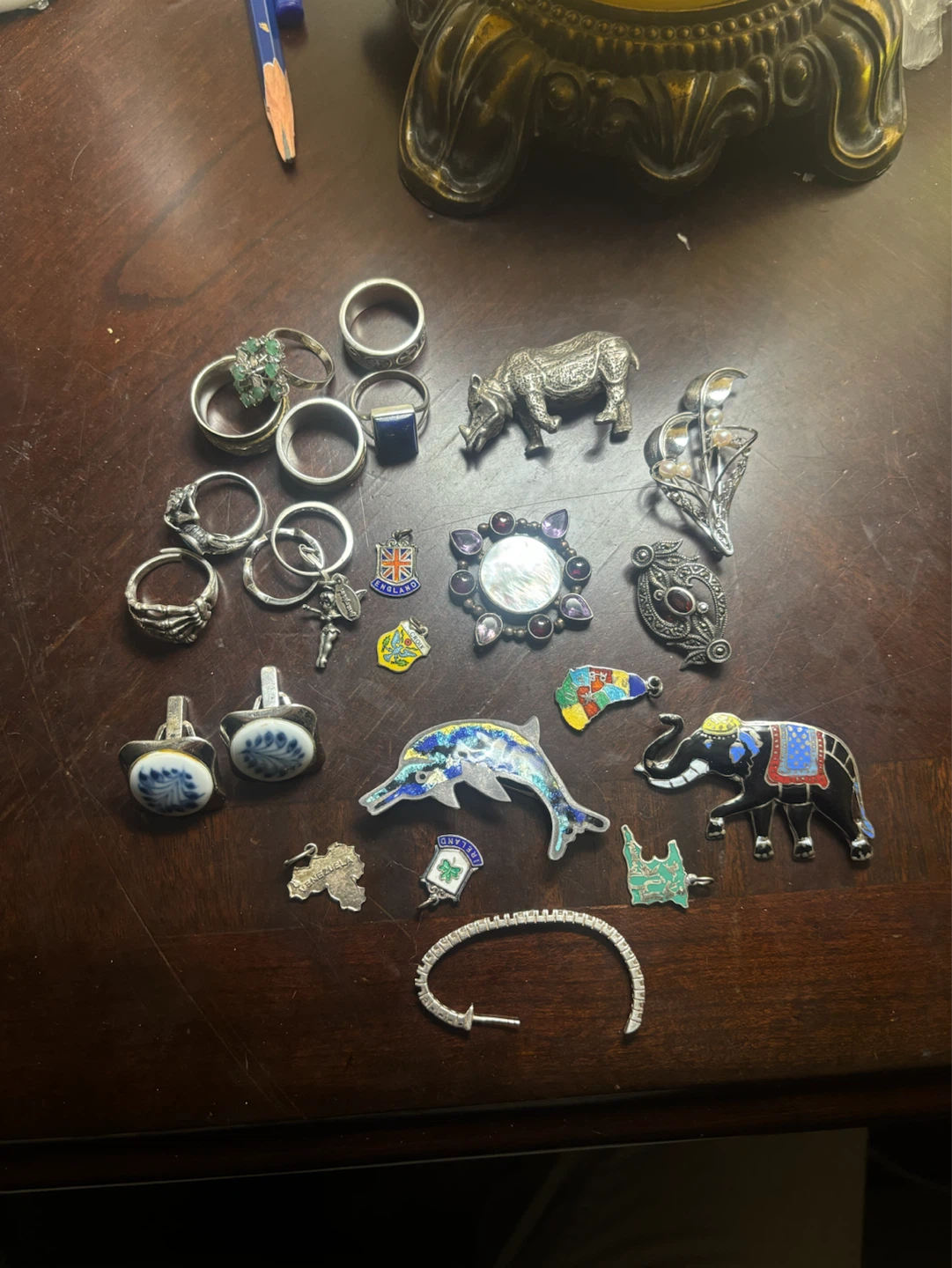 Huge Vintage Sterling Silver Jewelry Estate Lot - photo 3