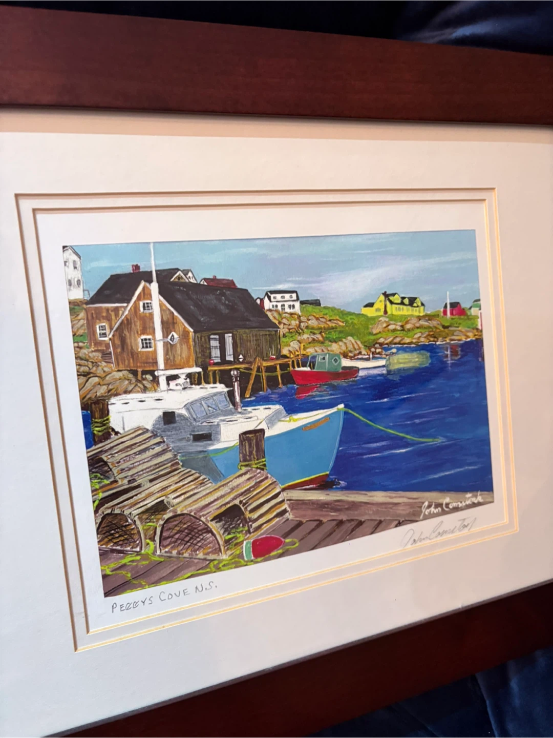 John Comstock "Peggy's Cove N.S." Framed Art Print - photo 2