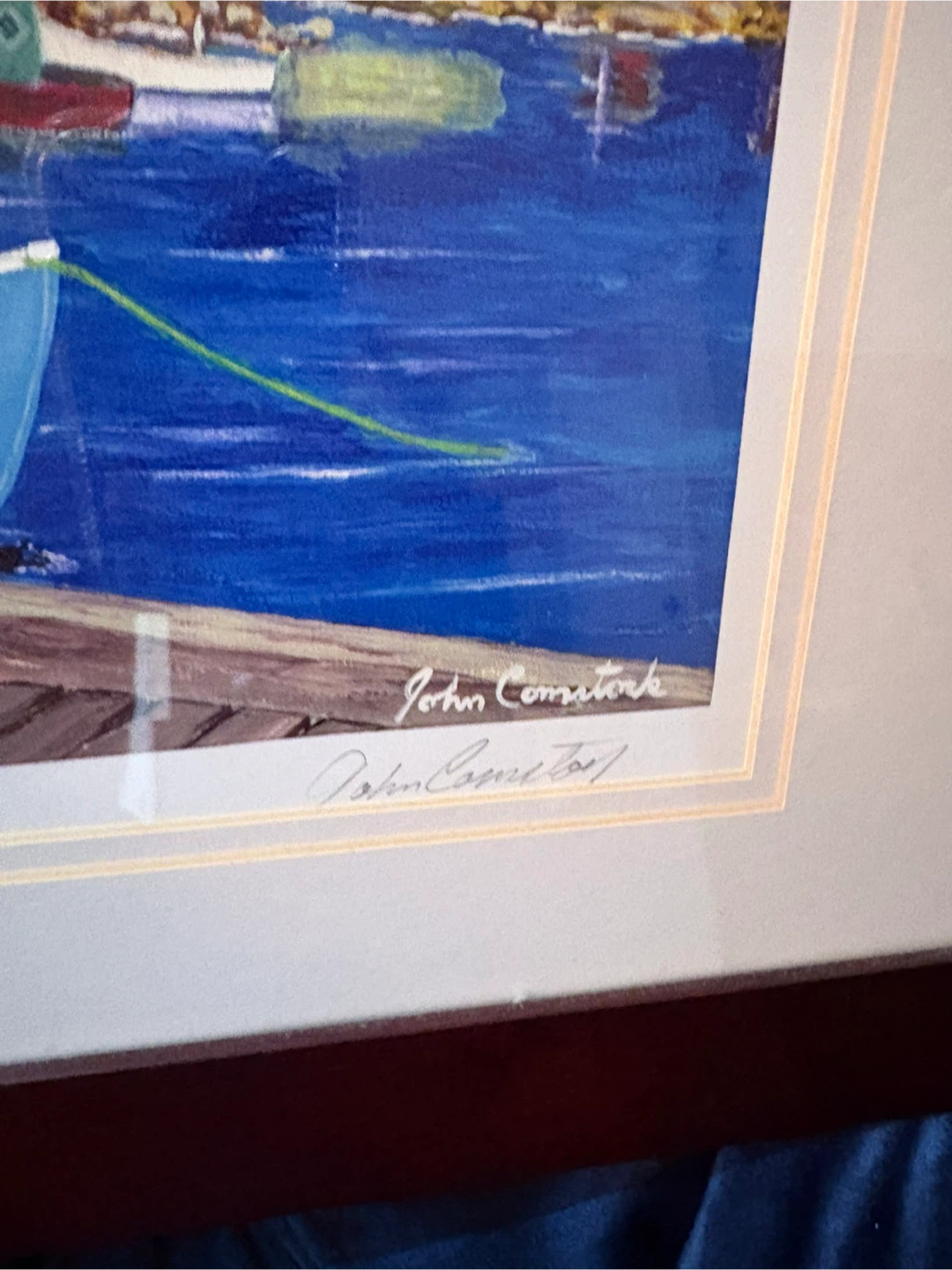 Framed John Comstock  "Peggy's Cove N.S." Print - photo 4