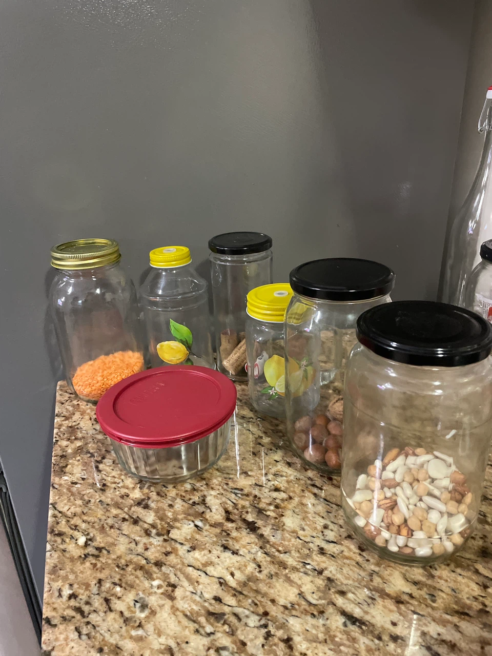 Glass Jars with Lids (Set of 6)