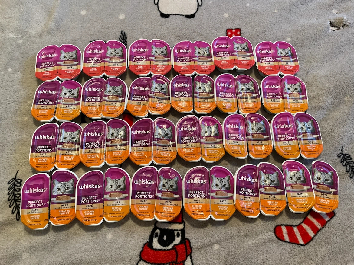 24=48 Portions Whiskas Wet Cat Food-Pate