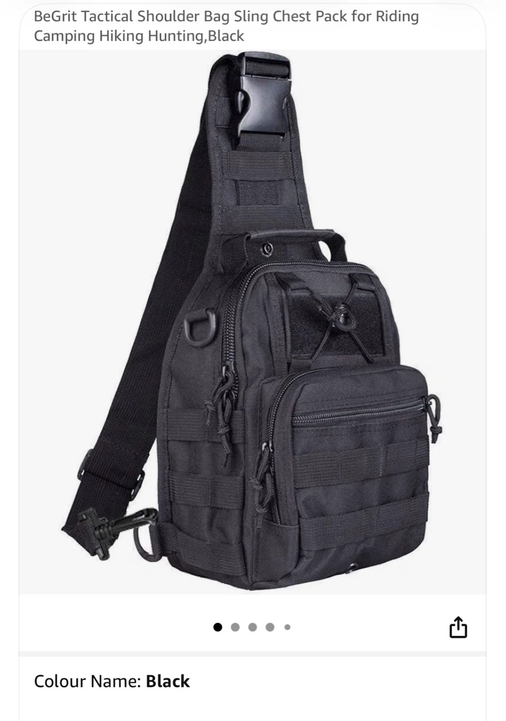 2 Black Sling / Crossbody Bags – $20 for Both