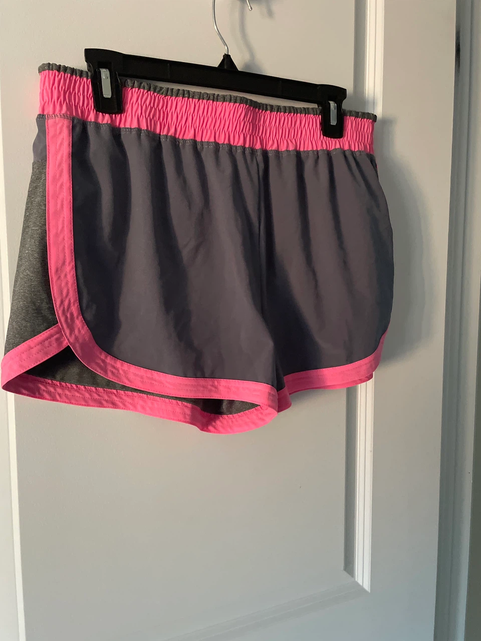 RBX Running Shorts - Grey/Pink - Size L