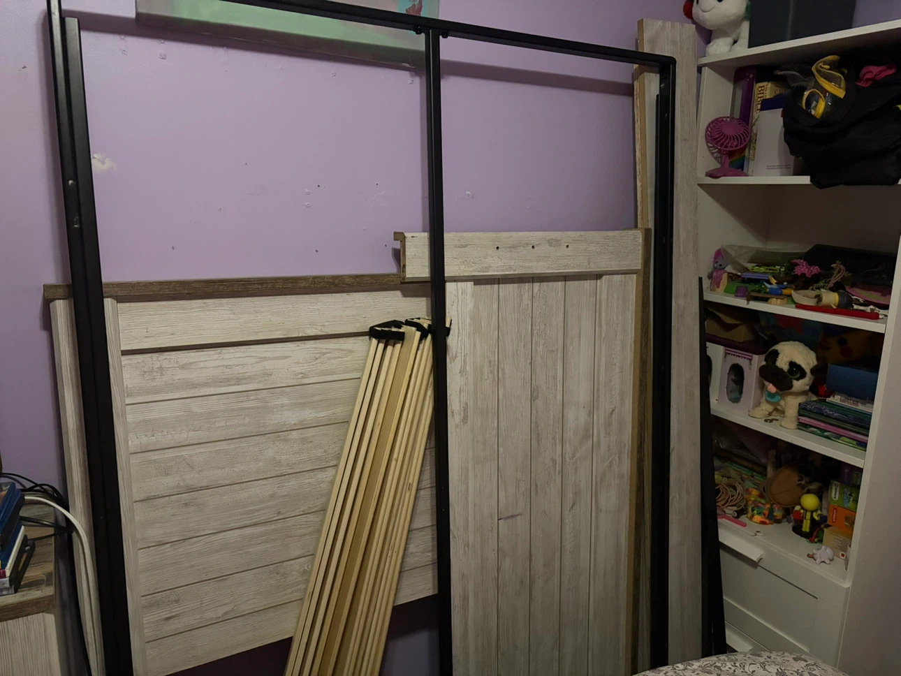 The Brick Willowton Panel Bed Frame - Whitewash - Full Size - photo 4