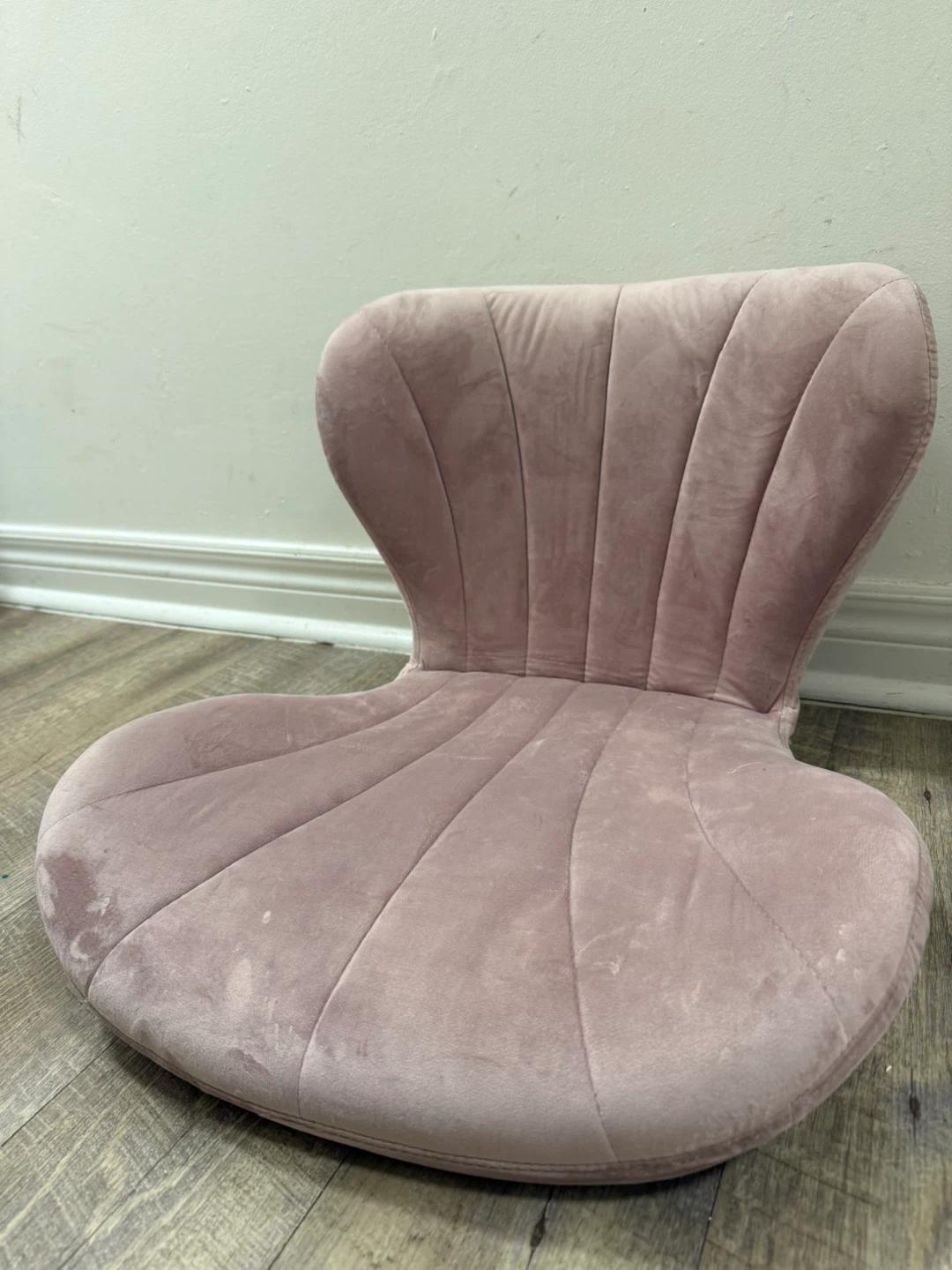 Set of 4 Pink Velvet Bar Stools - photo 4