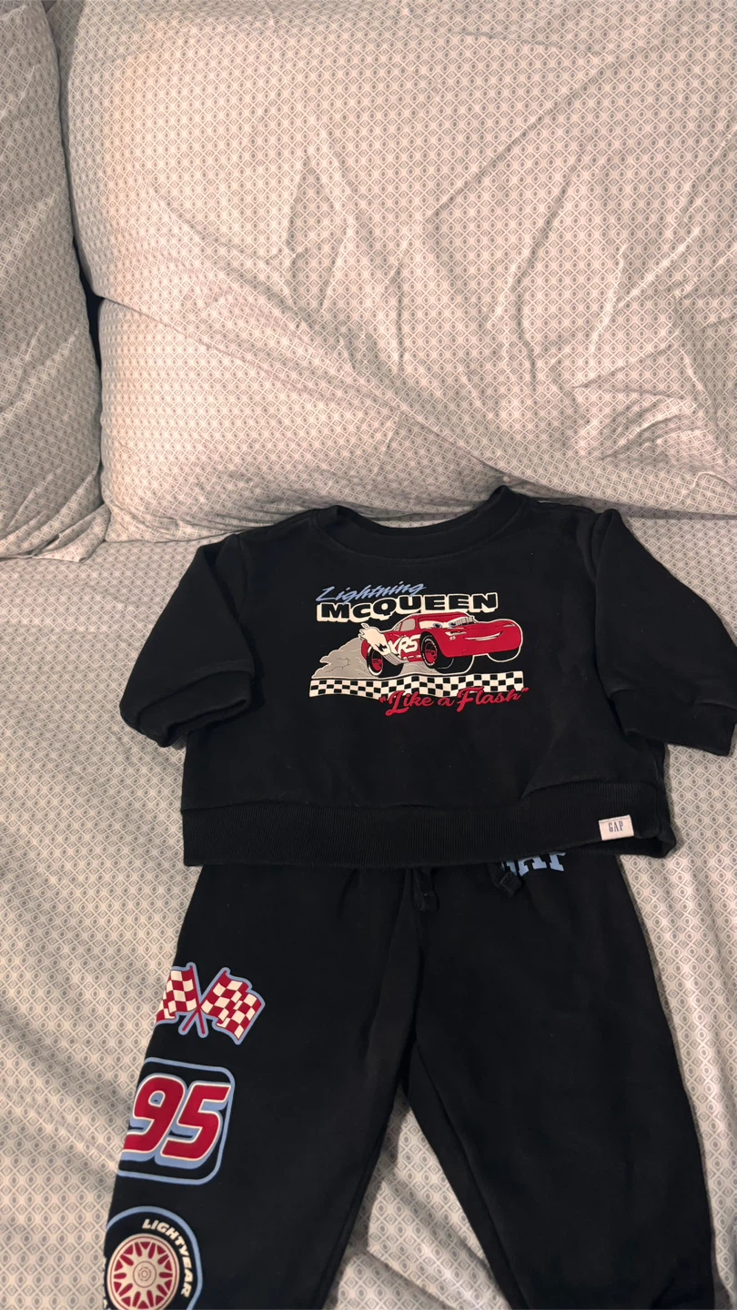 Kids Nike Black Hoodie and Joggers Set - photo 3