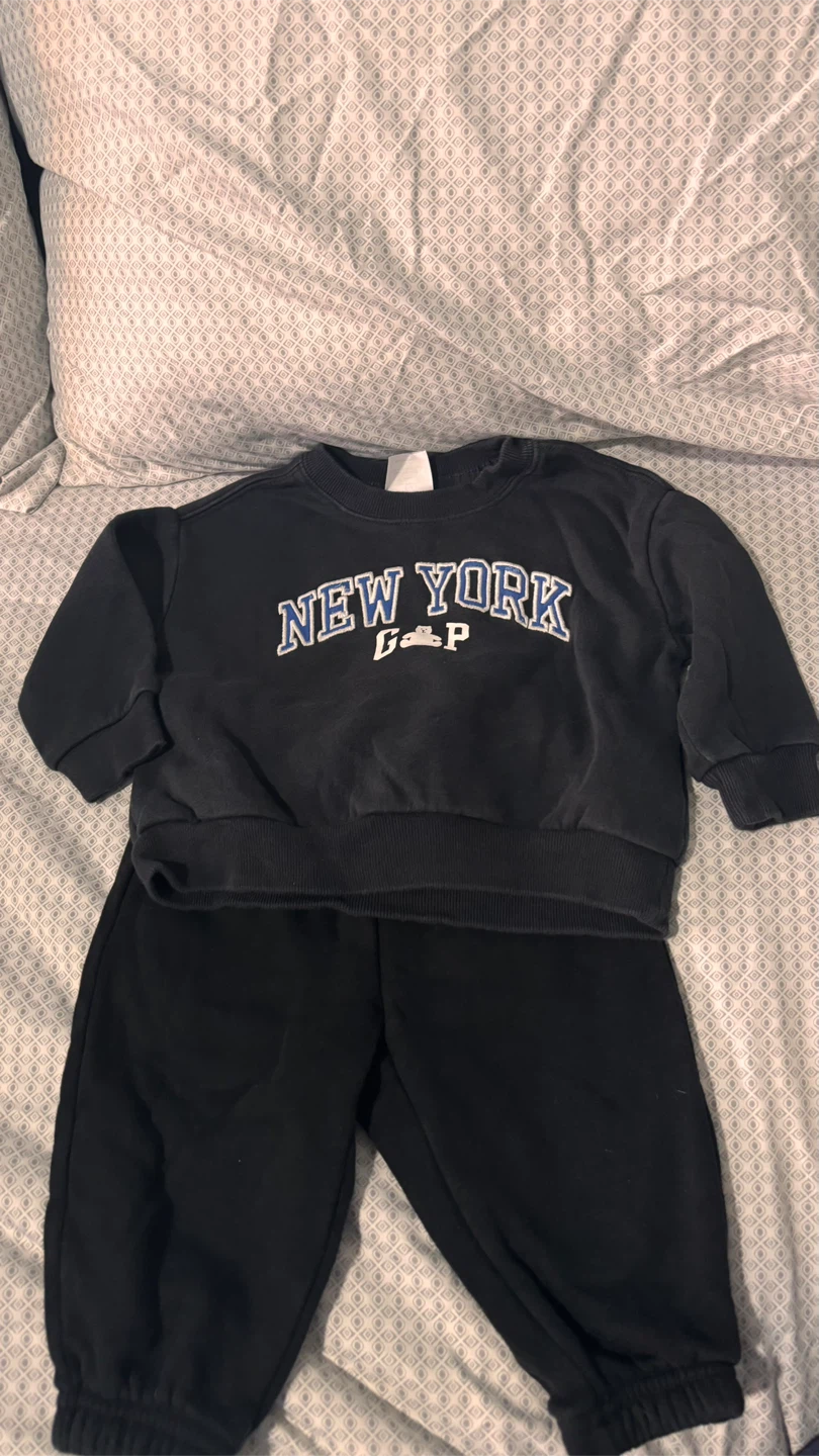 Kids Nike Black Hoodie and Joggers Set - photo 4