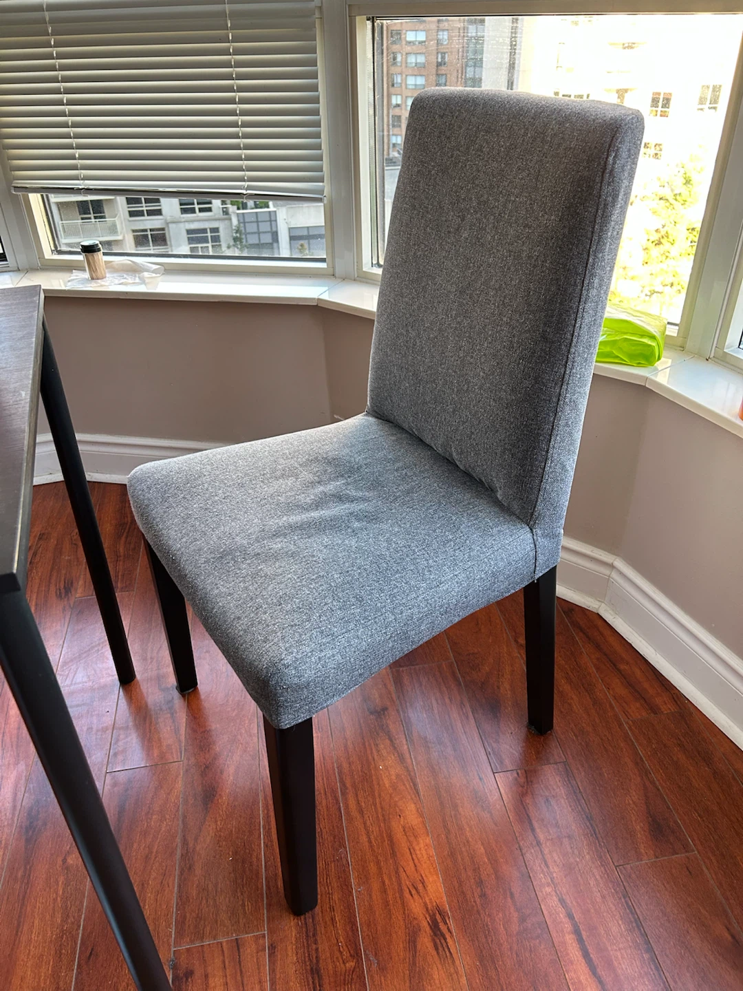 Grey Upholstered Dining Chair