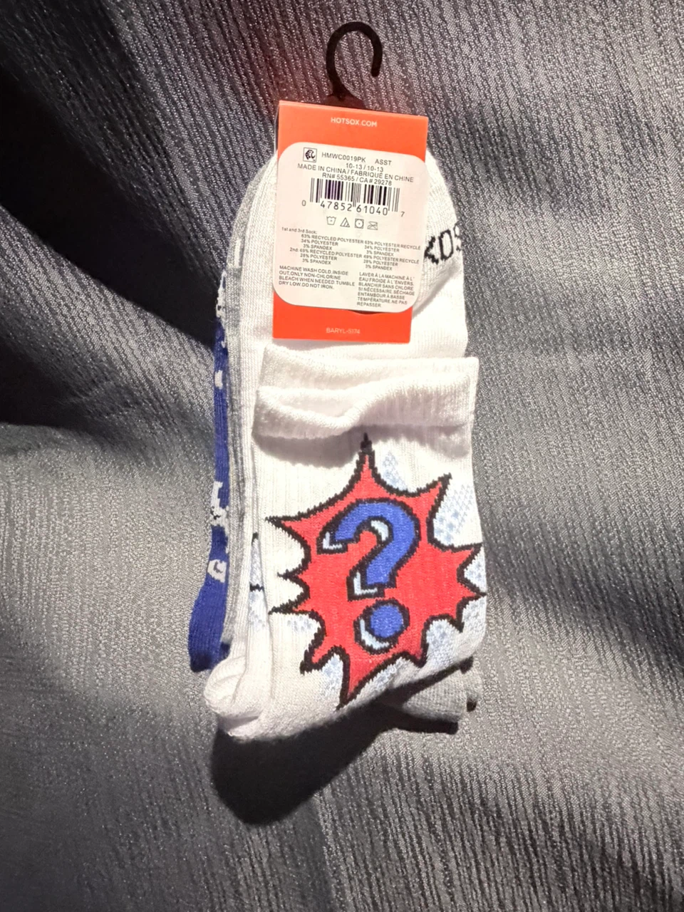 Hot Sox Men's 3-Pair French Bulldog Mid-Crew Socks - photo 2