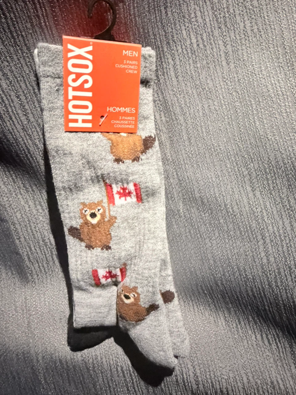 Hot Sox Men's 3 Pair Cushioned Crew Socks