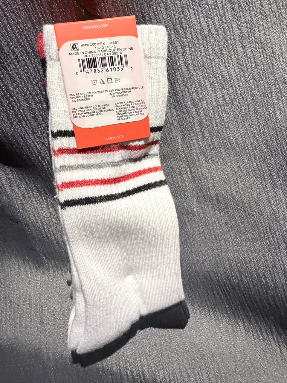 Hot Sox Men's 3 Pair Cushioned Crew Socks - photo 2