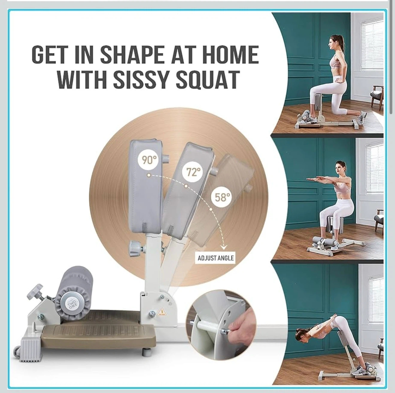 Leikefitness Multi-Function Sissy Squat Bench E12 - photo 2