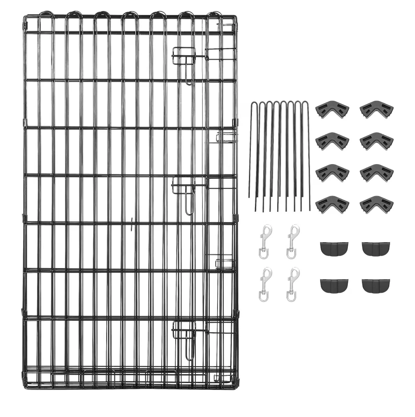 Amazon Basics Foldable Metal Dog Playpen, 42-inch - photo 5