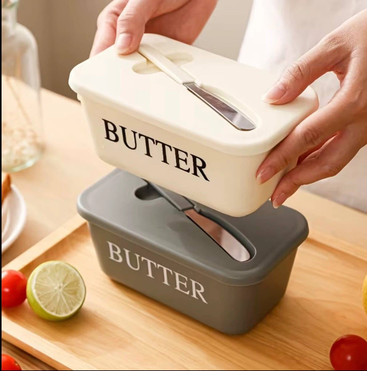 Butter Box with Lid & Spreader Knife - photo 5