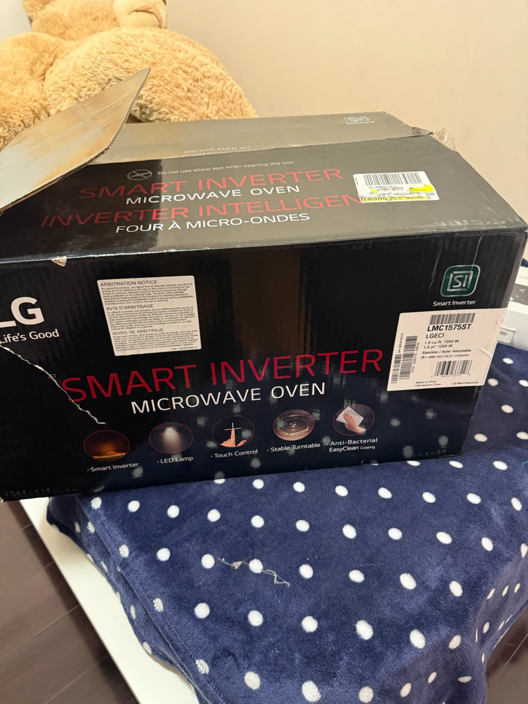 LG Smart Inverter Microwave Oven LMC1575SST
