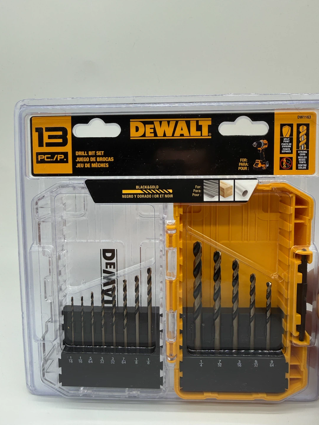 DEWALT Black & Gold Drill Bit Set (13-Piece)