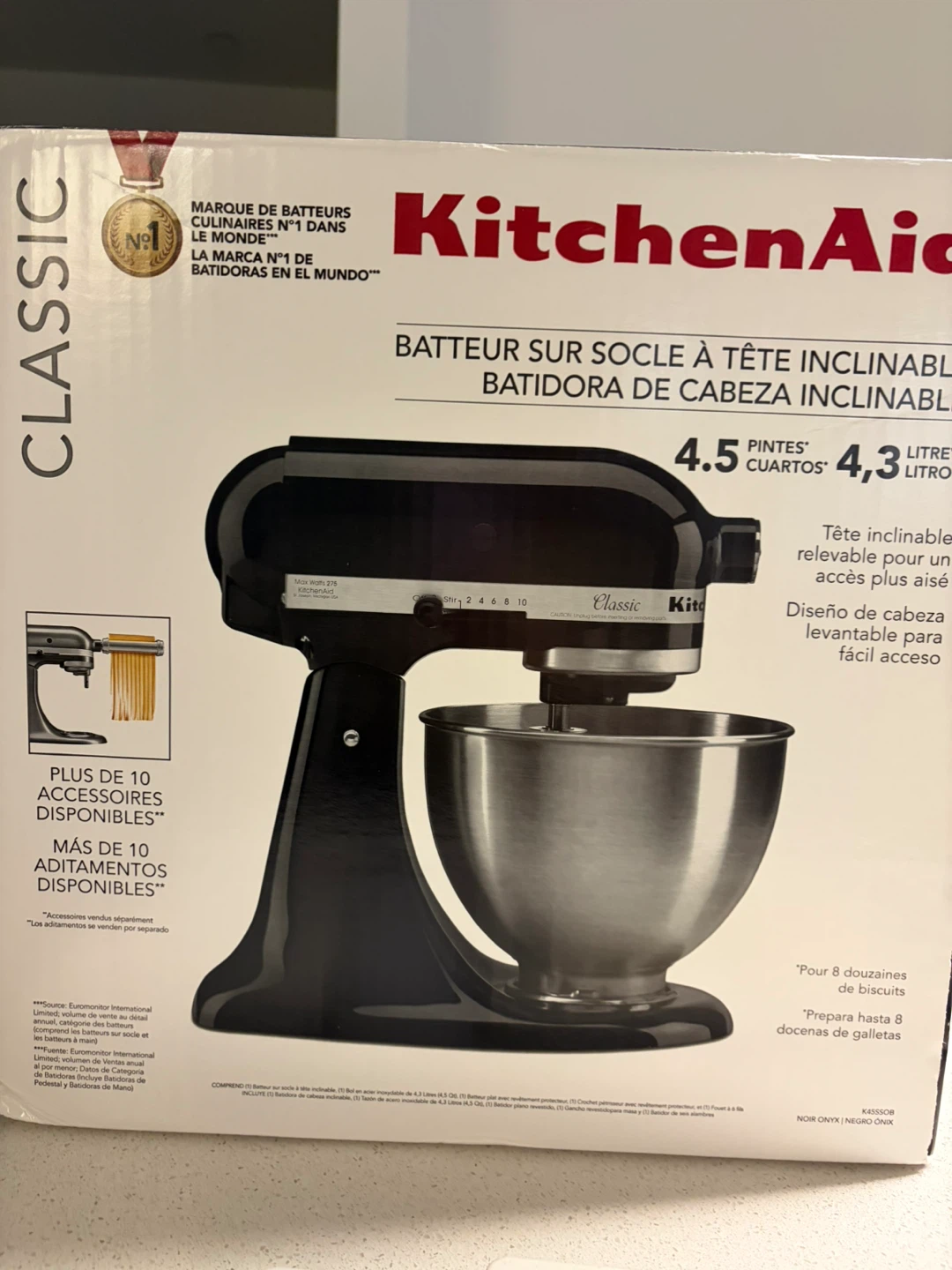 KitchenAid Classic Stand Mixer - Onyx Black - photo 2