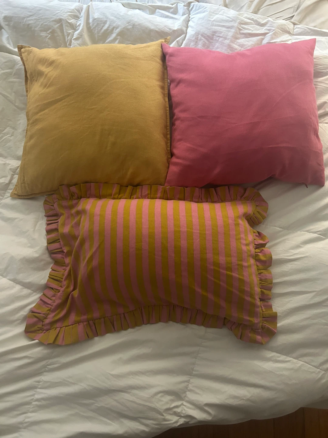 Set of Three Decorative Throw Pillows