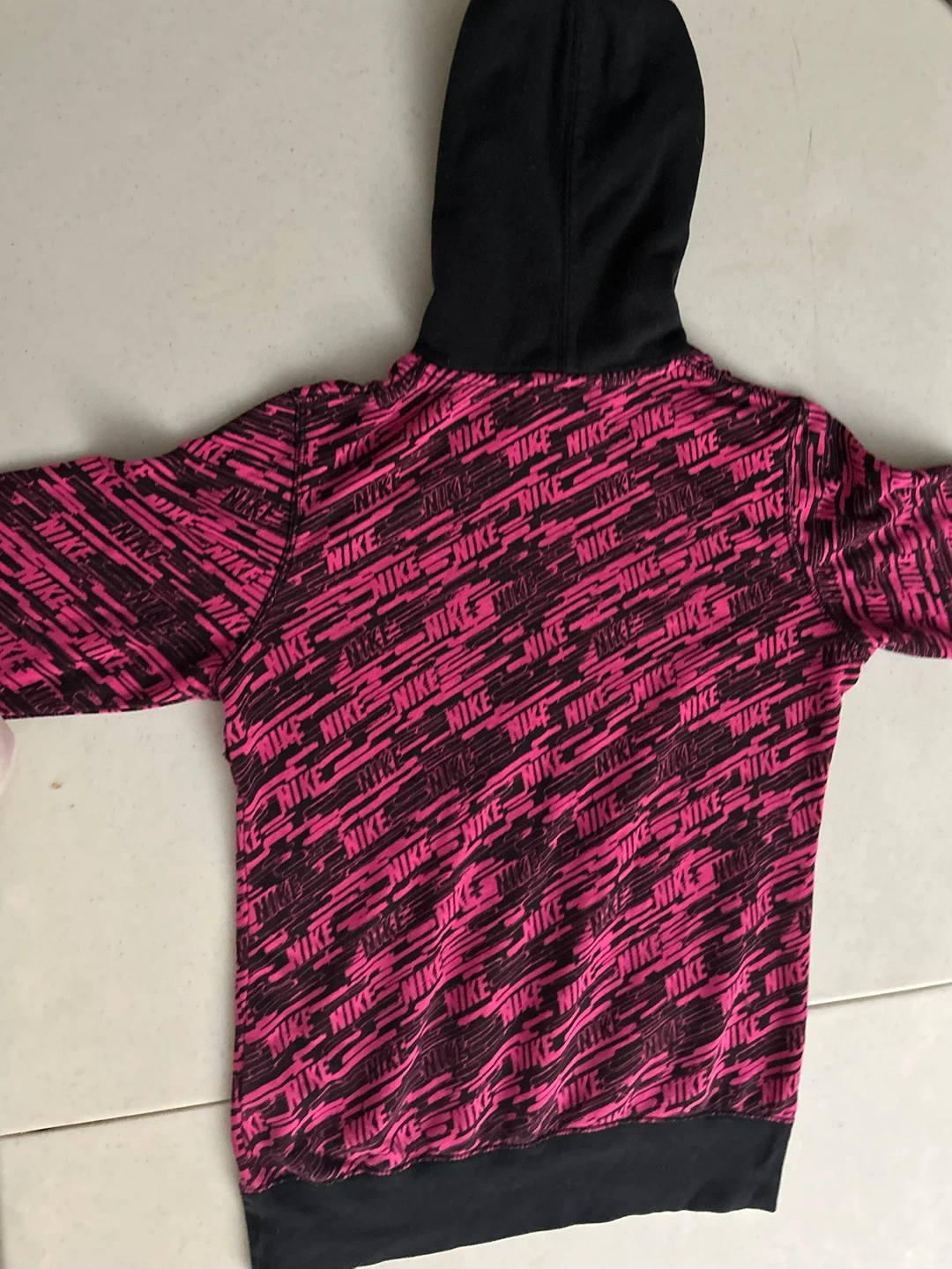 Pink & Black Nike Hoodie Small - photo 2