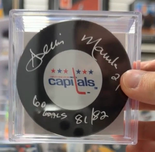 Washington Capitals Dennis Maruk Autographed Hockey Puck