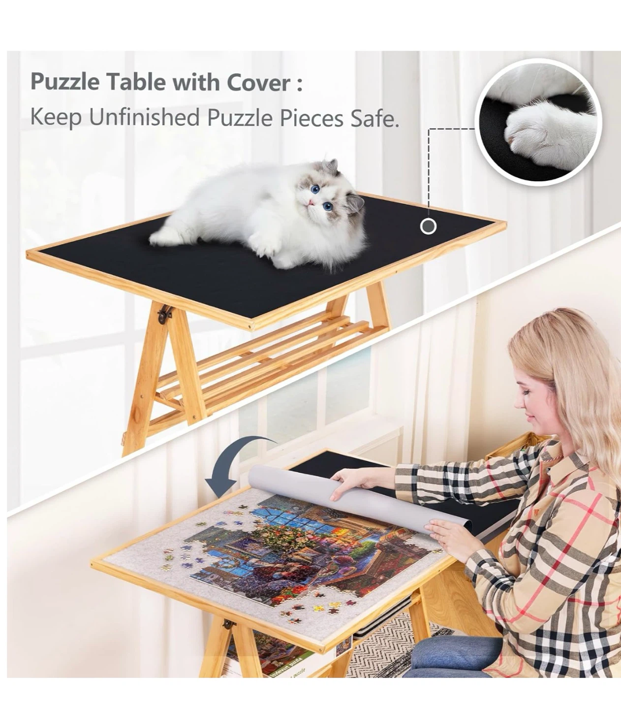 Lavievert 1500 Piece Adjustable Puzzle Table P33 - photo 5