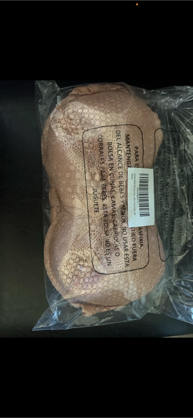 GoldenMark Women's Lace Bra 38C Rose Gold