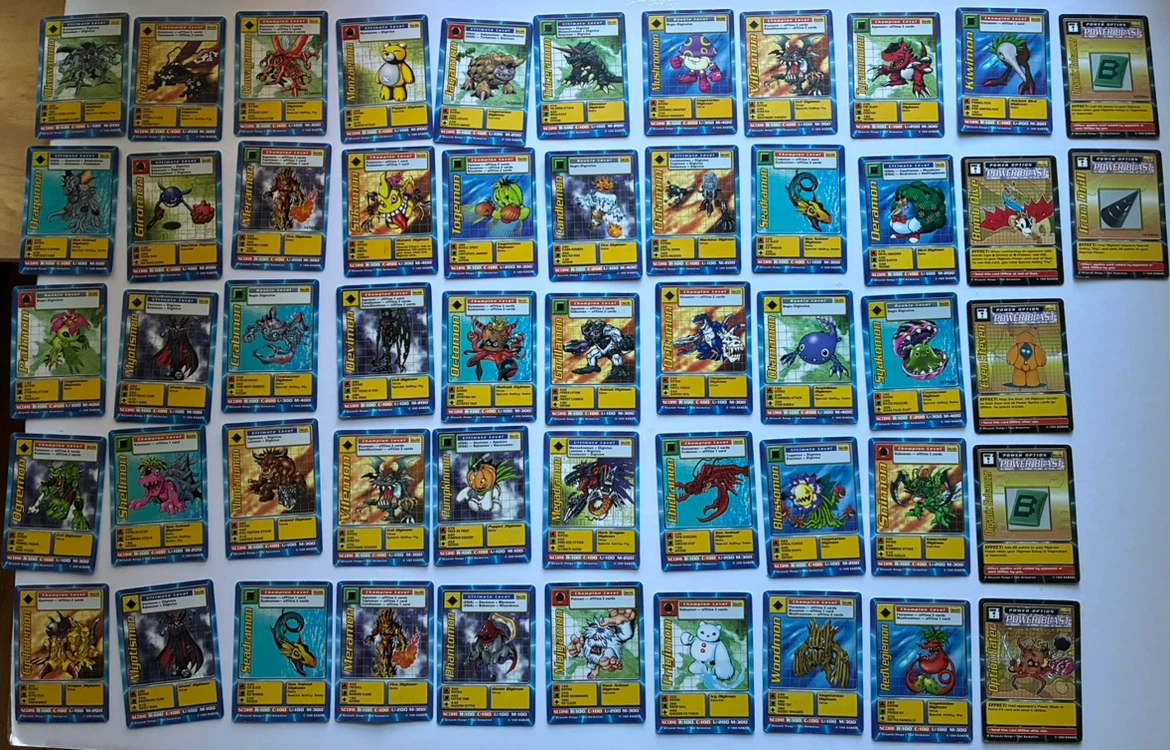 Huge lot Vintage 1999 Digimon Digi-Battle Cards 52 Bandai - photo 2