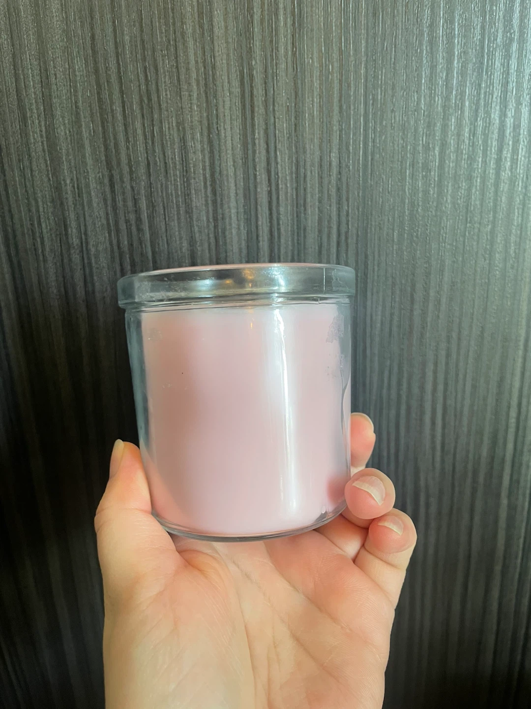 IKEA scented candle in glass jar