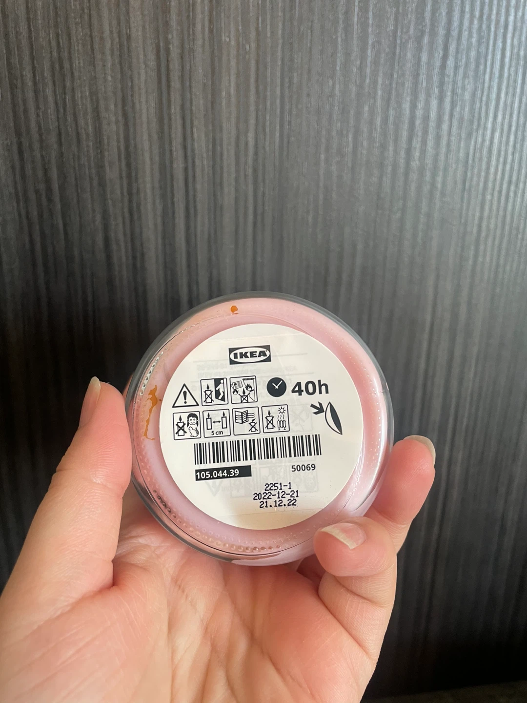 IKEA scented candle in glass jar - photo 3