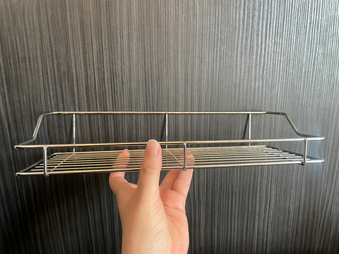 Set of 2 Chrome Wire Shower Caddy Basket
