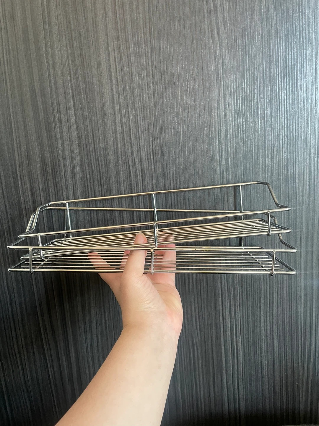 Set of 2 Chrome Wire Shower Caddy Basket - photo 2