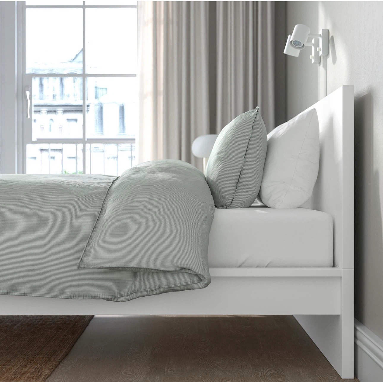 Queen Ikea MALM Bed Frame + FREE Haugsvar Hybrid Mattress - photo 4