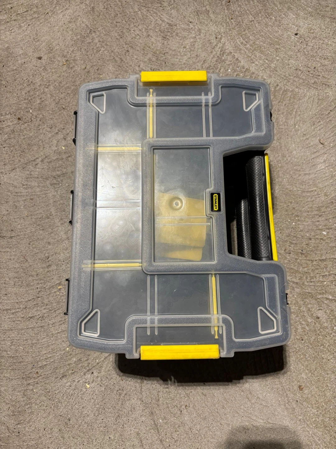 Stanley Organizer Box with Yellow Accents