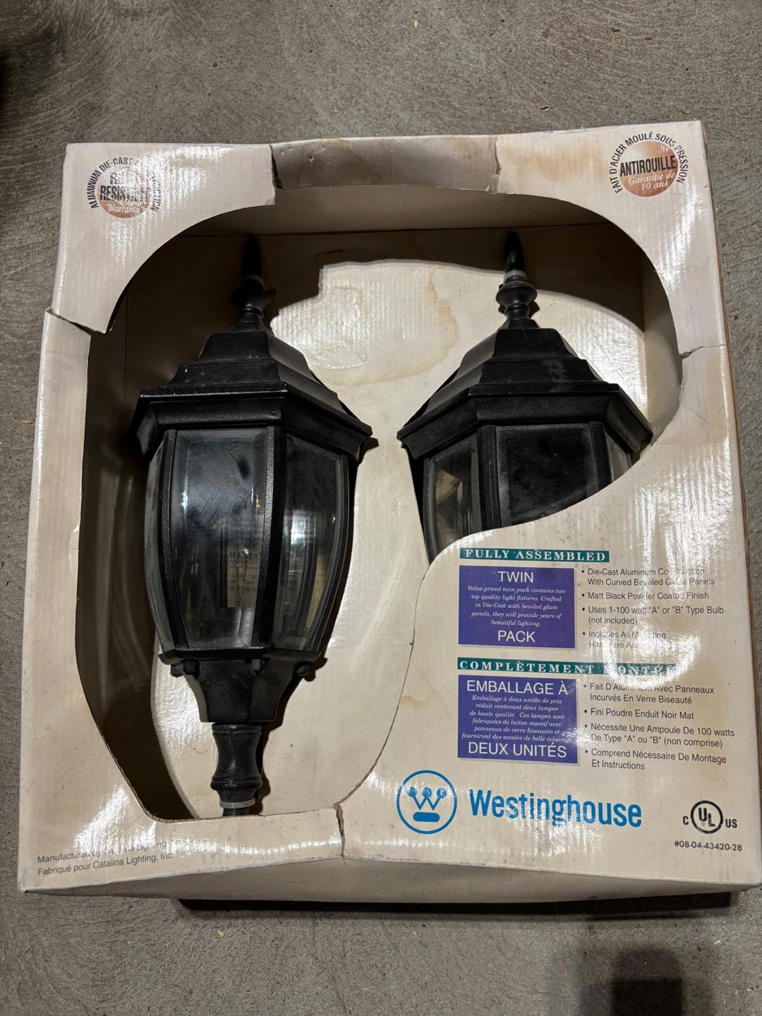 Westinghouse Outdoor Wall Lanterns - Black