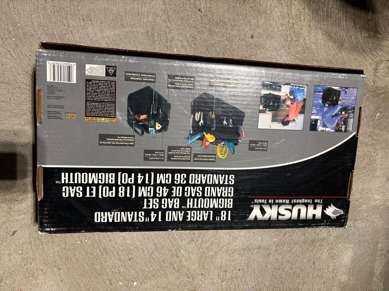 Husky 18" Large and 14" Standard Bigmouth Bag Set - photo 2