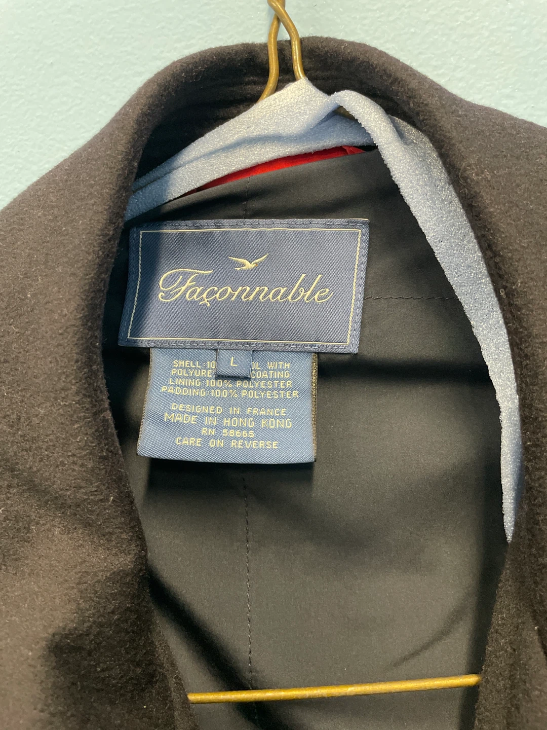 Faconnable Black Wool Blend Jacket - Large - photo 3