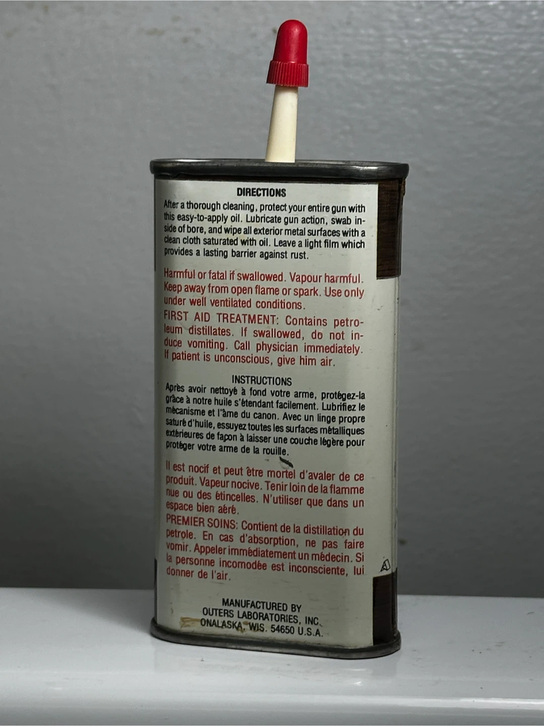 Vintage Outers Gun Oil Can No. 445 A - Mallard Duck - photo 3