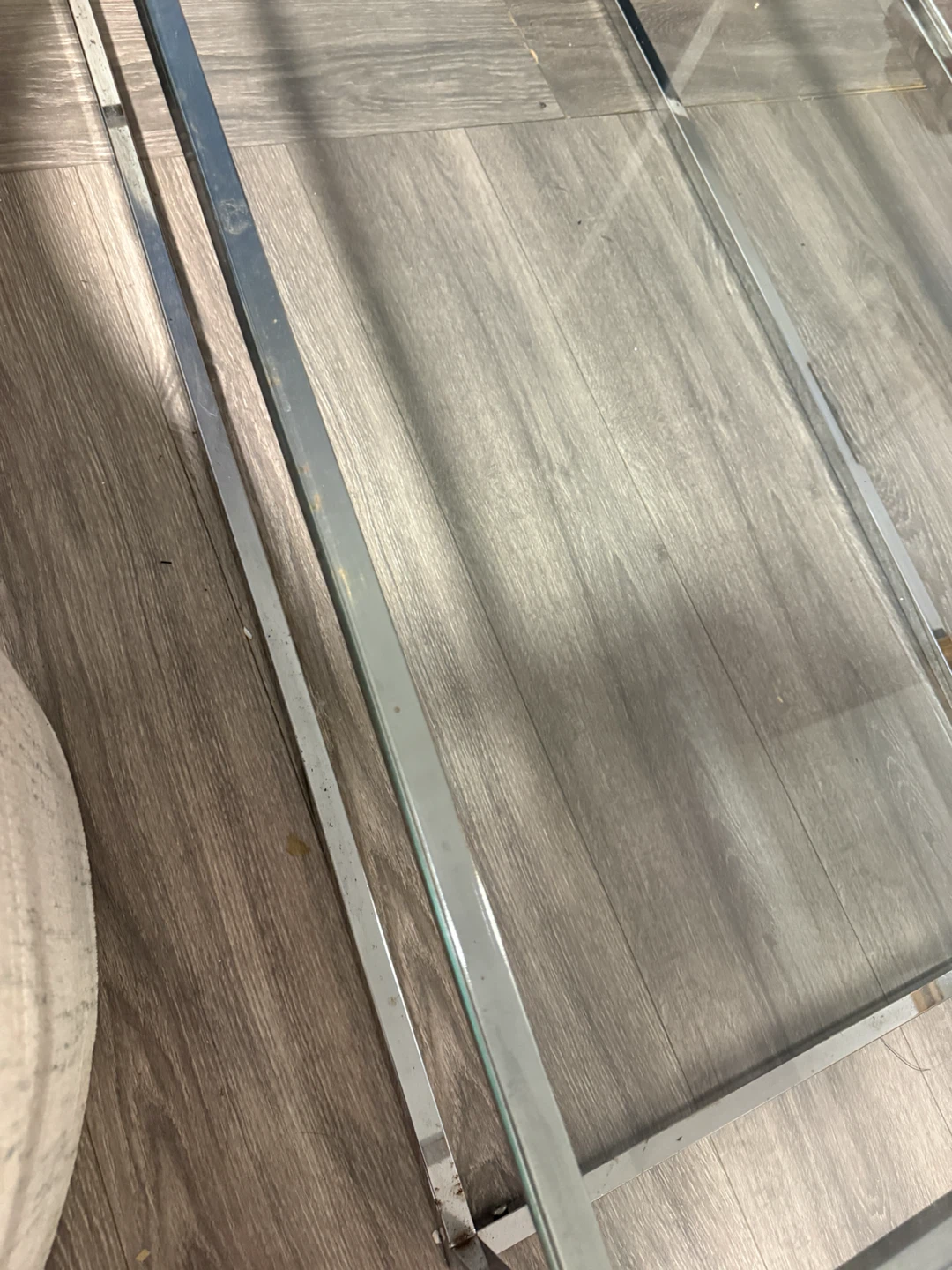 Glass and Metal Coffee Table - photo 3