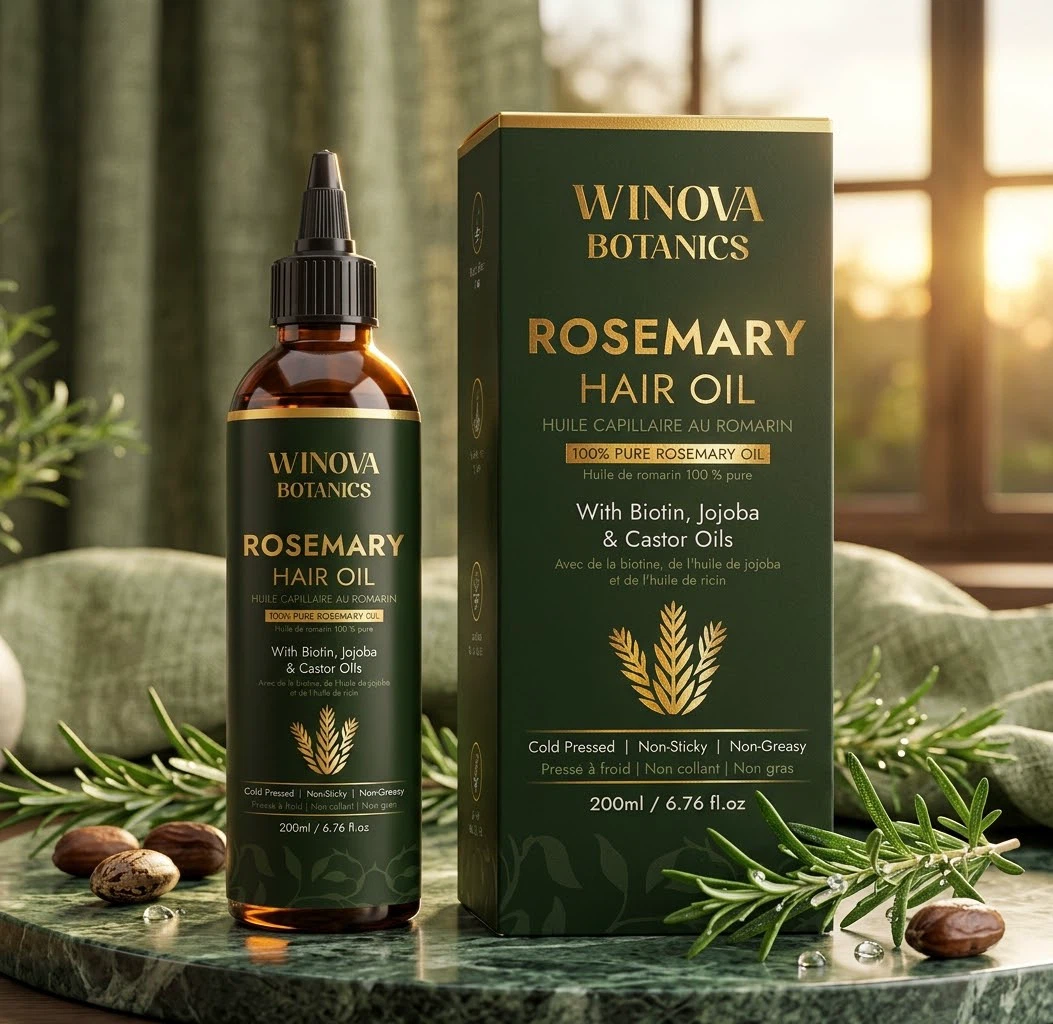 WinOva Botanics 100% Pure Rosemary Hair Growth Oil 200 ML