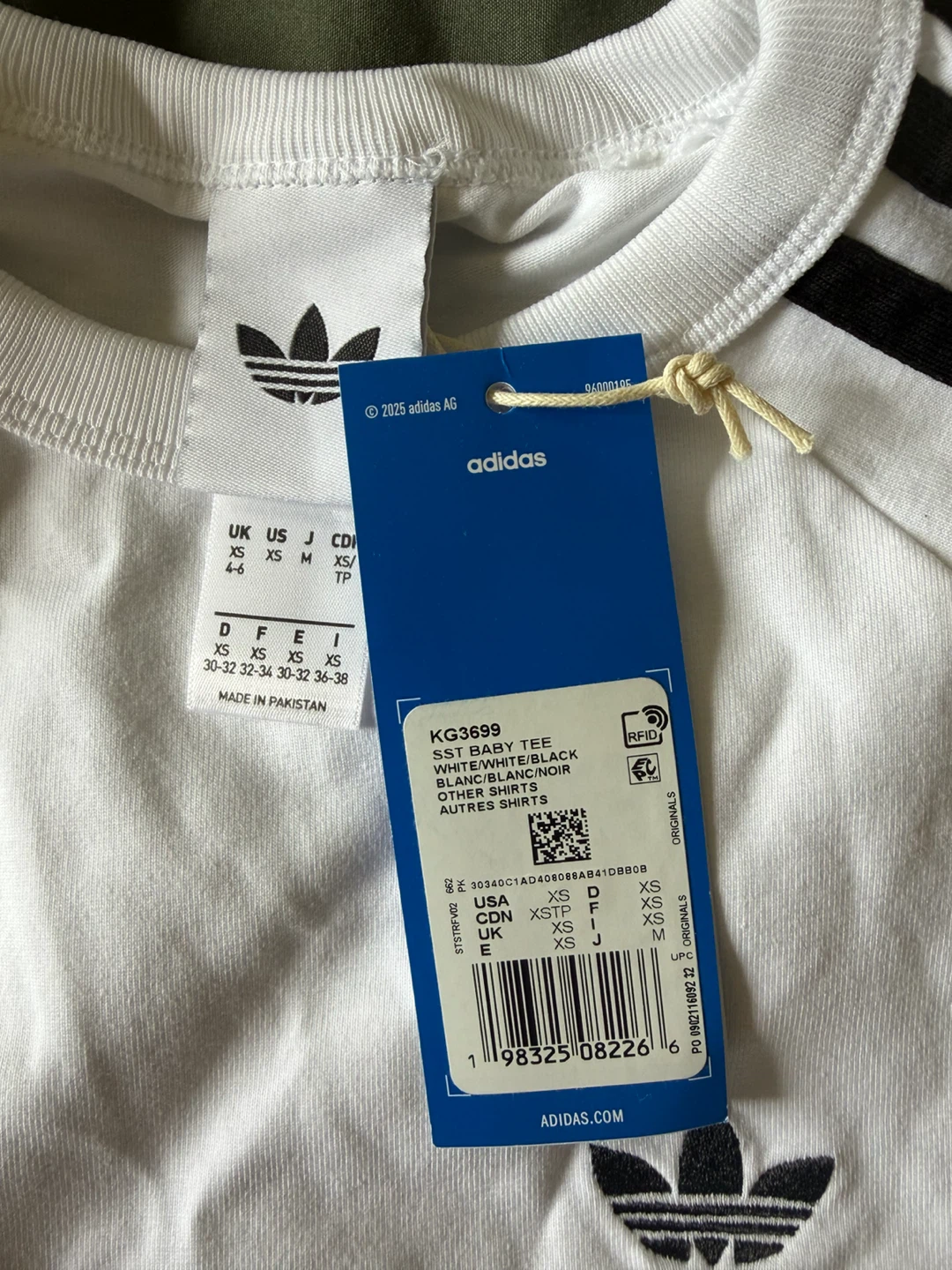 Adidas Originals SST Baby Tee White - photo 3
