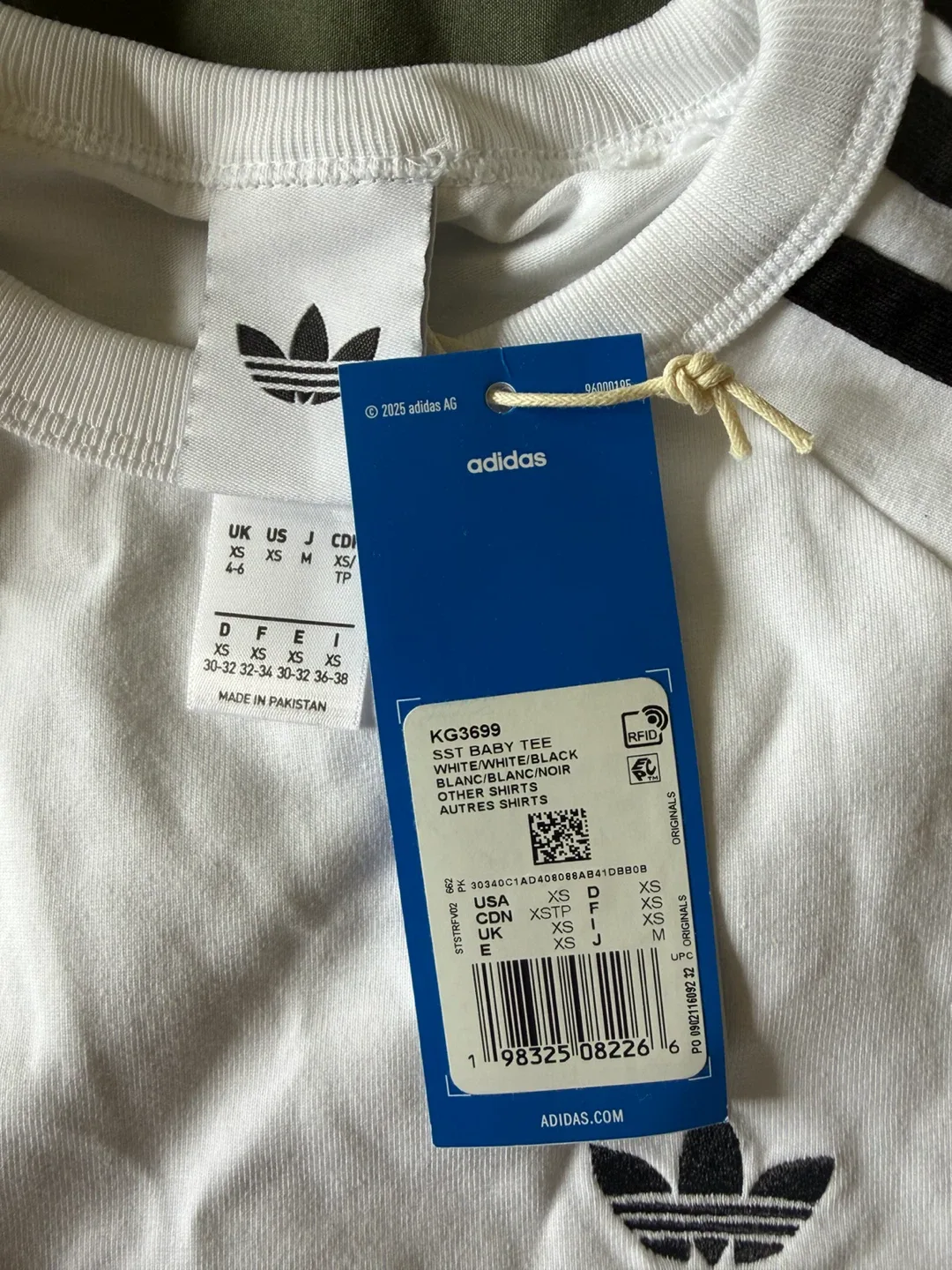 Adidas Originals SST Baby Tee White - photo 3