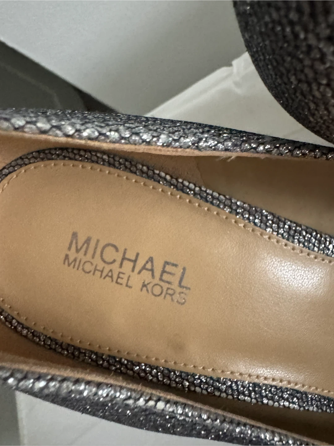 Michael Kors Silver Glitter Heels - photo 3