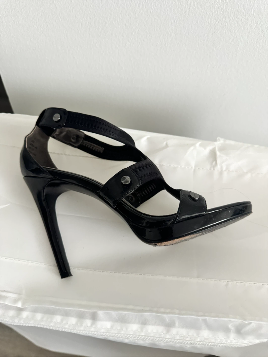 Calvin Klein Black Strappy Heels