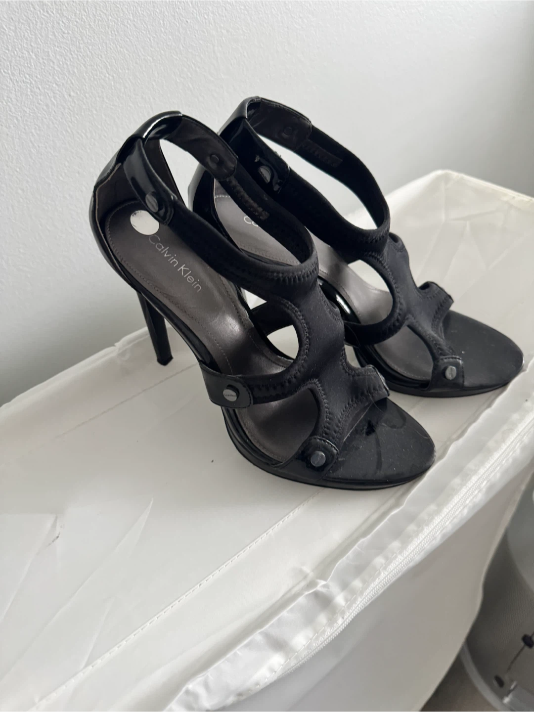 Calvin Klein Black Strappy Heels - photo 2
