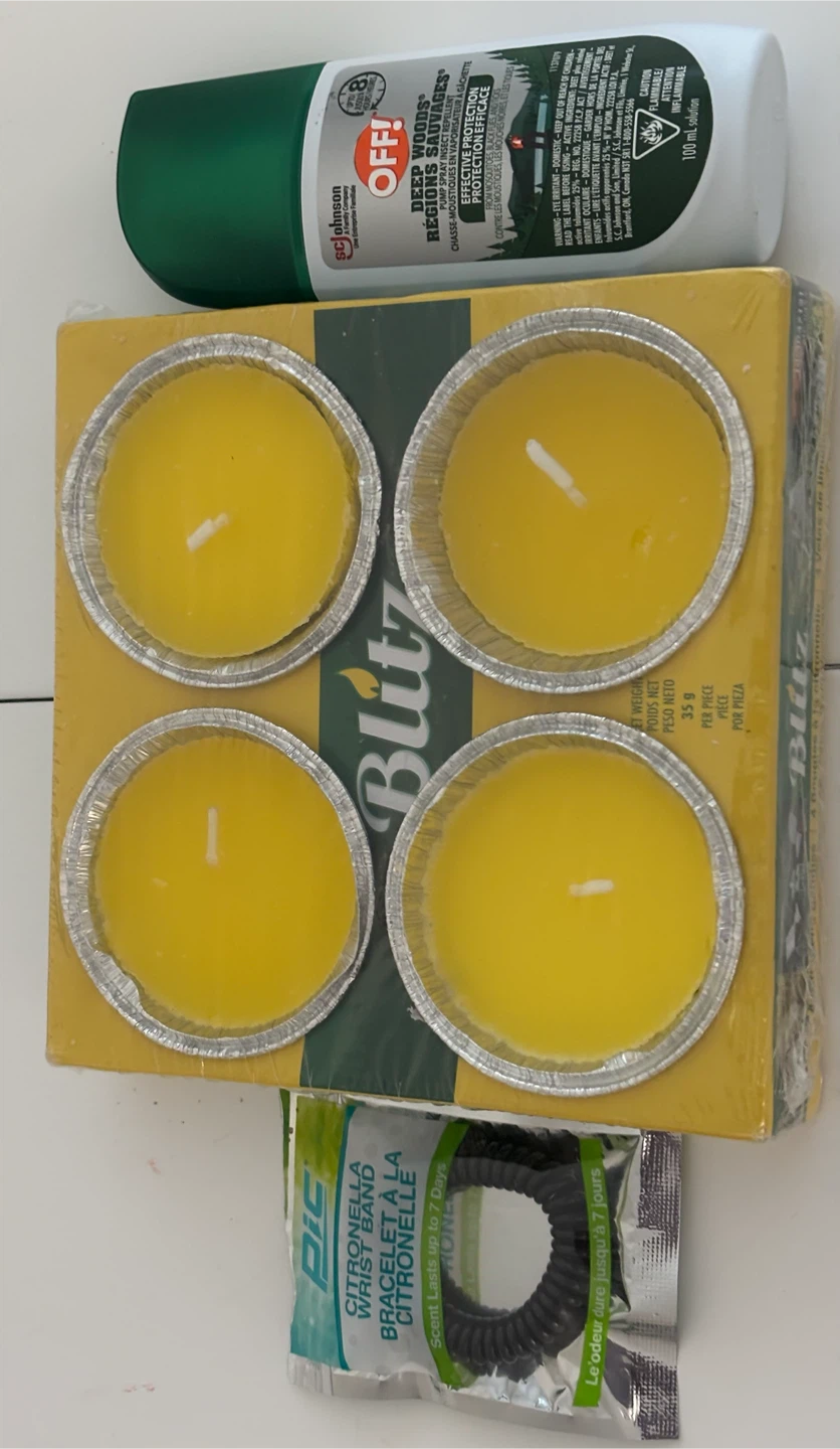 Insect Repellent Spray& Blitz Citronella Candles