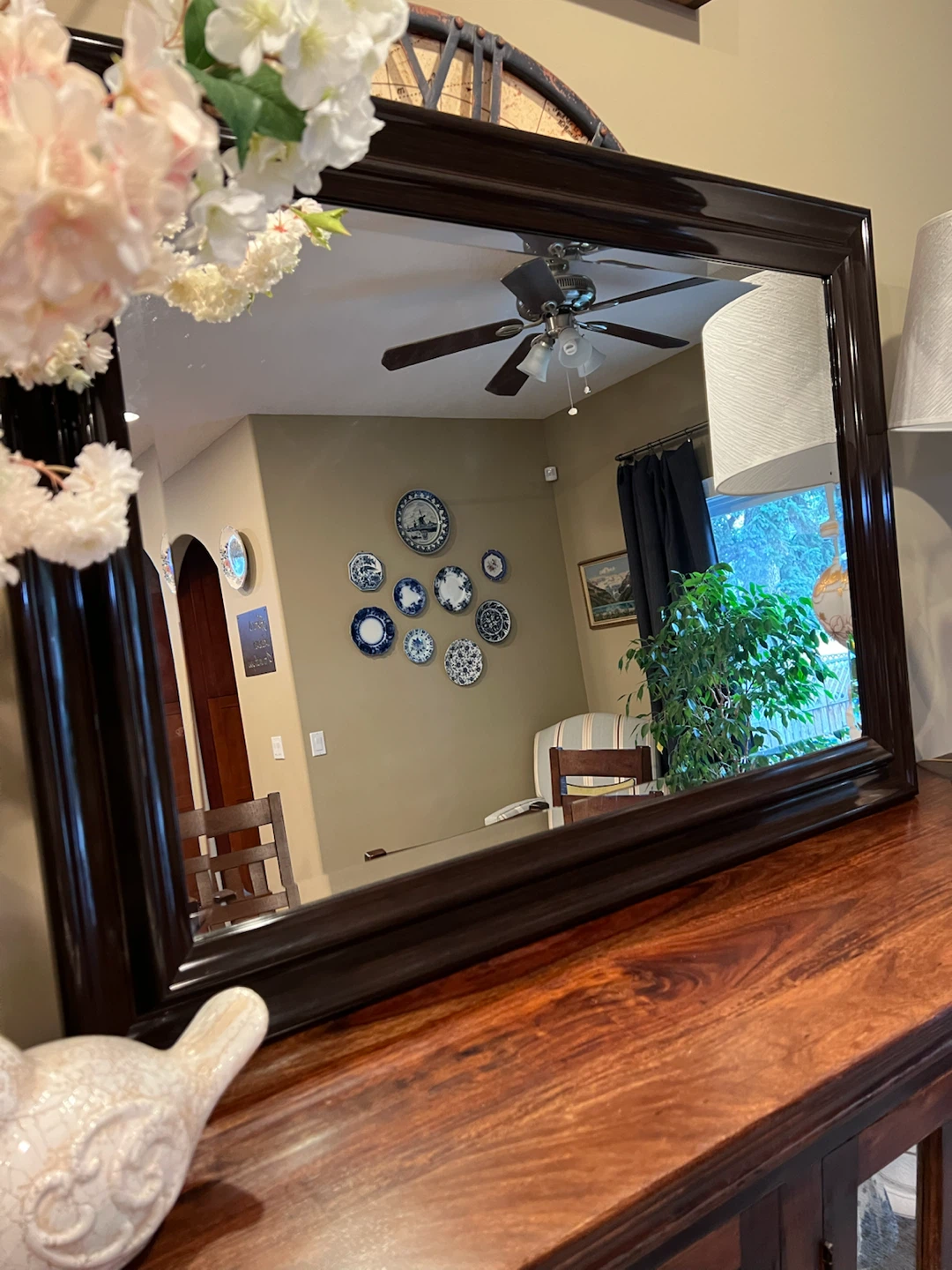 Large Beveled Wall Mirror