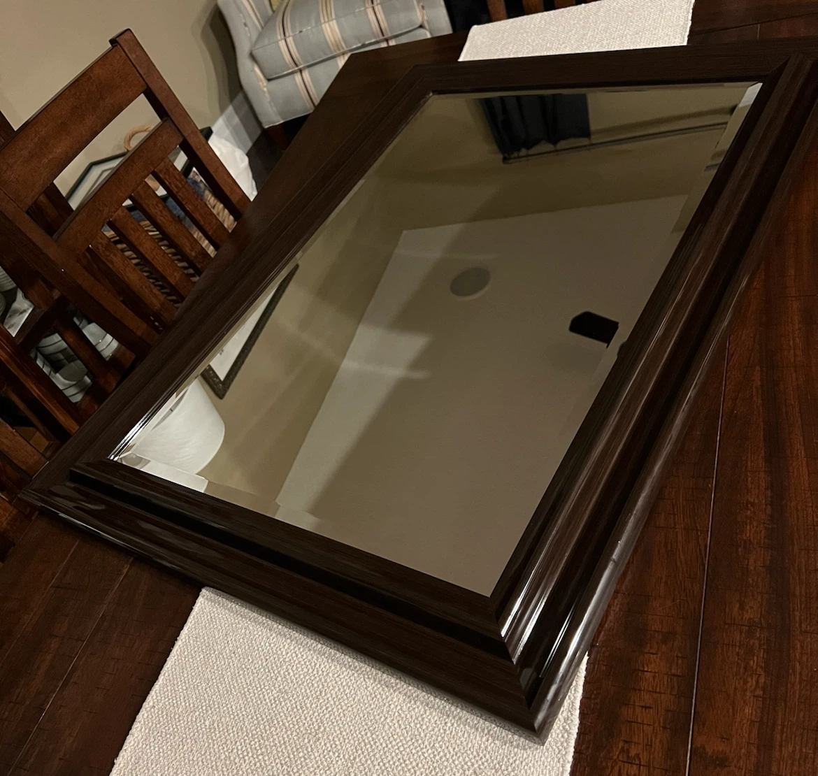 Large Beveled Wall Mirror - photo 4