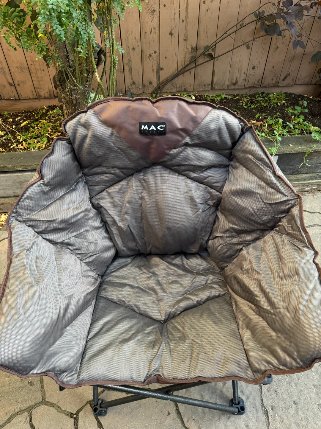 Mac Sports Padded Club Camping Chair, Brown - photo 2